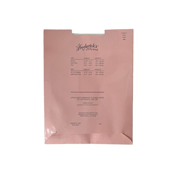 1990s NIP Fredricks Of Hollywood White Seamless Lace Top Stockings Size OS - Picture 2 of 3